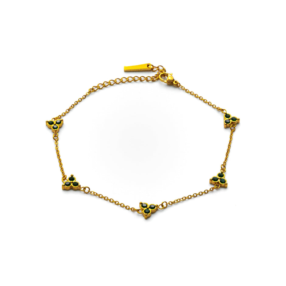 Pulseira Masculina Calista Verde (Dourado)