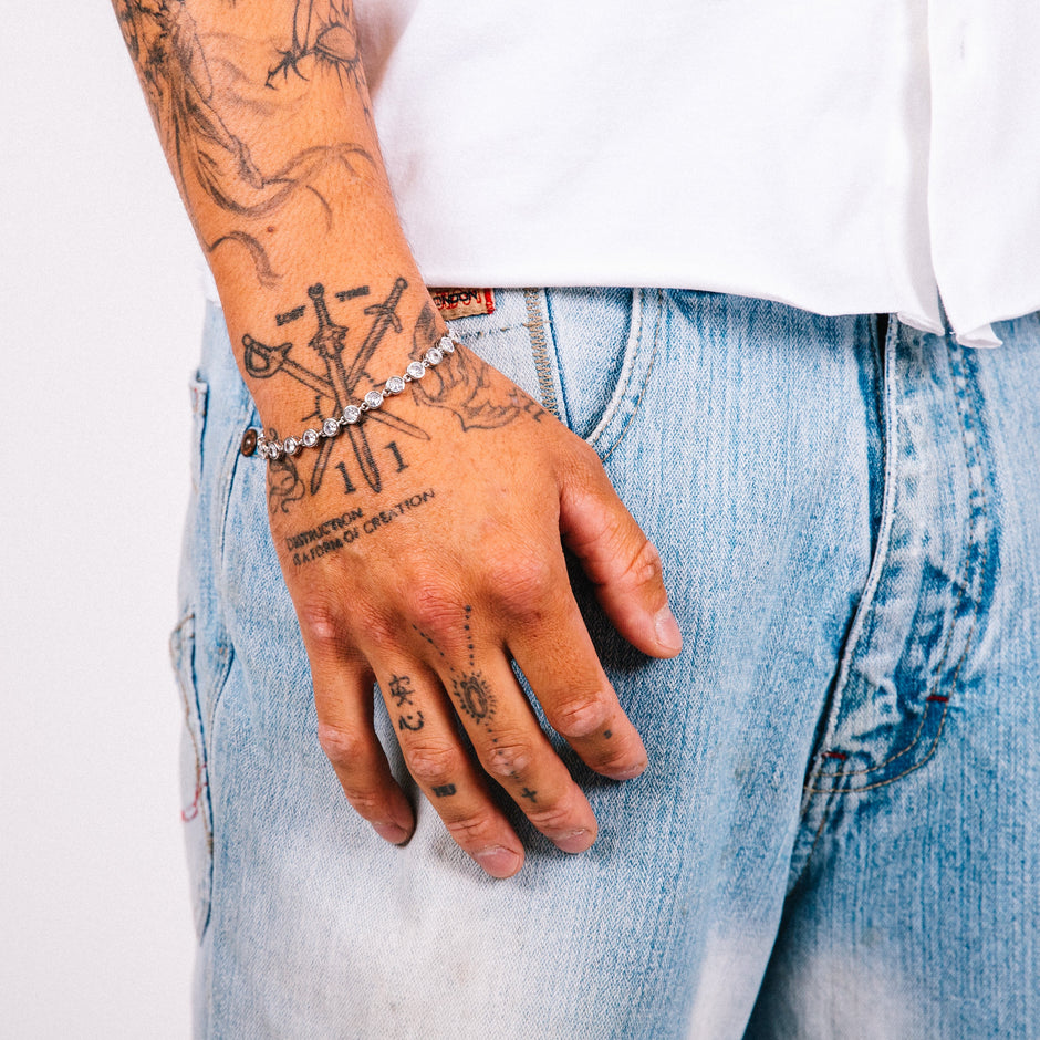 Pulseira Masculina Glacé Cristallo