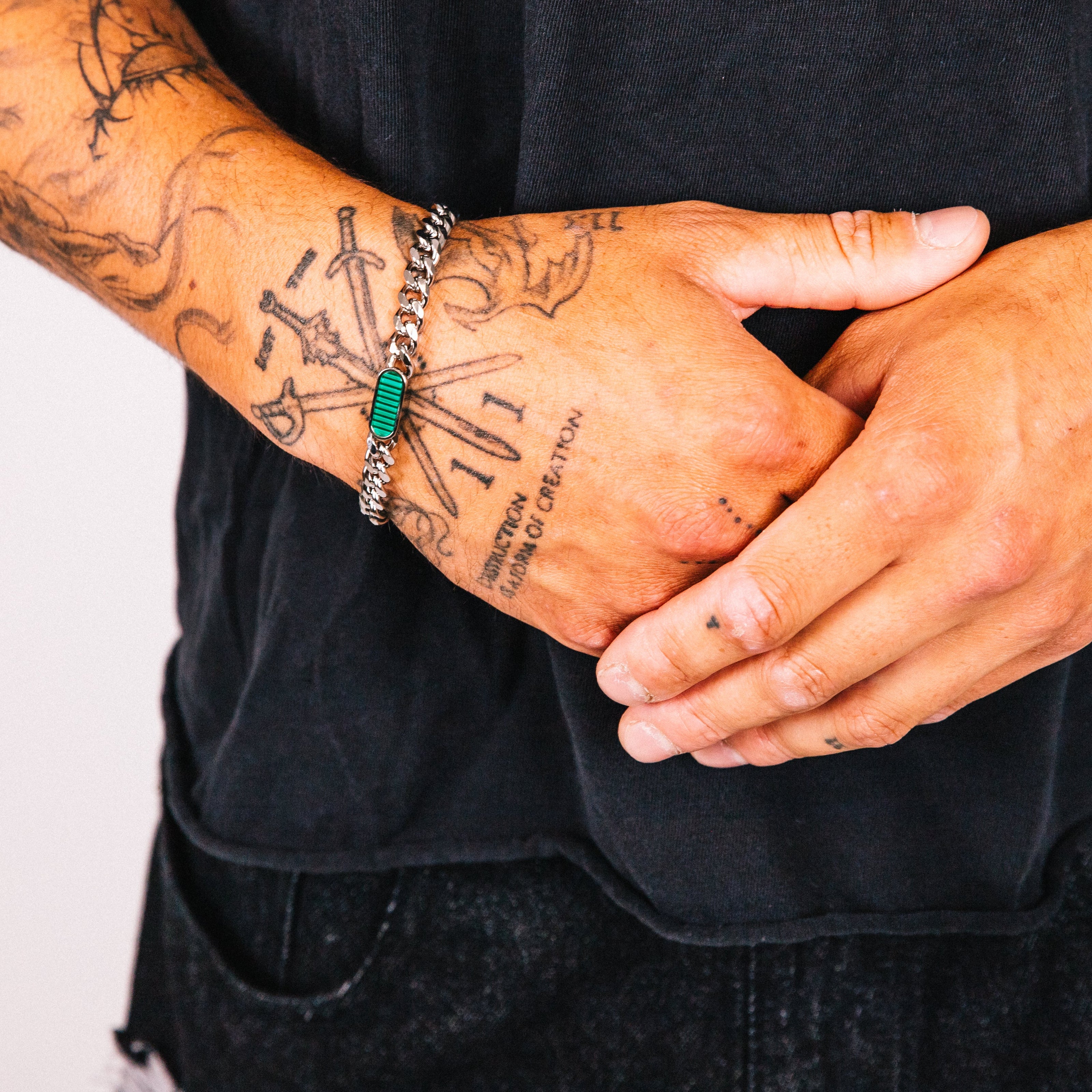 Pulseira Masculina Civitas Esmeralda