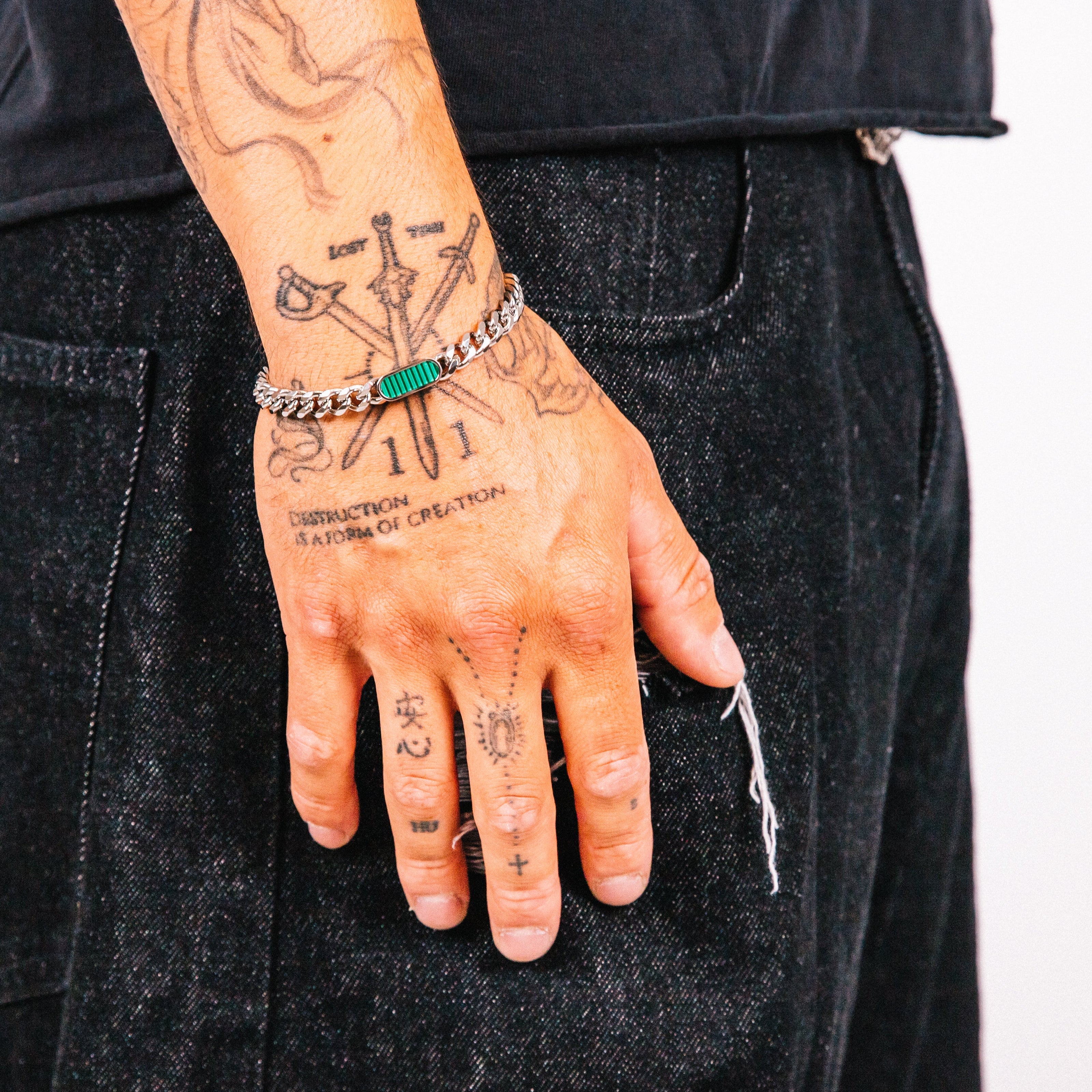 Pulseira Masculina Civitas Esmeralda