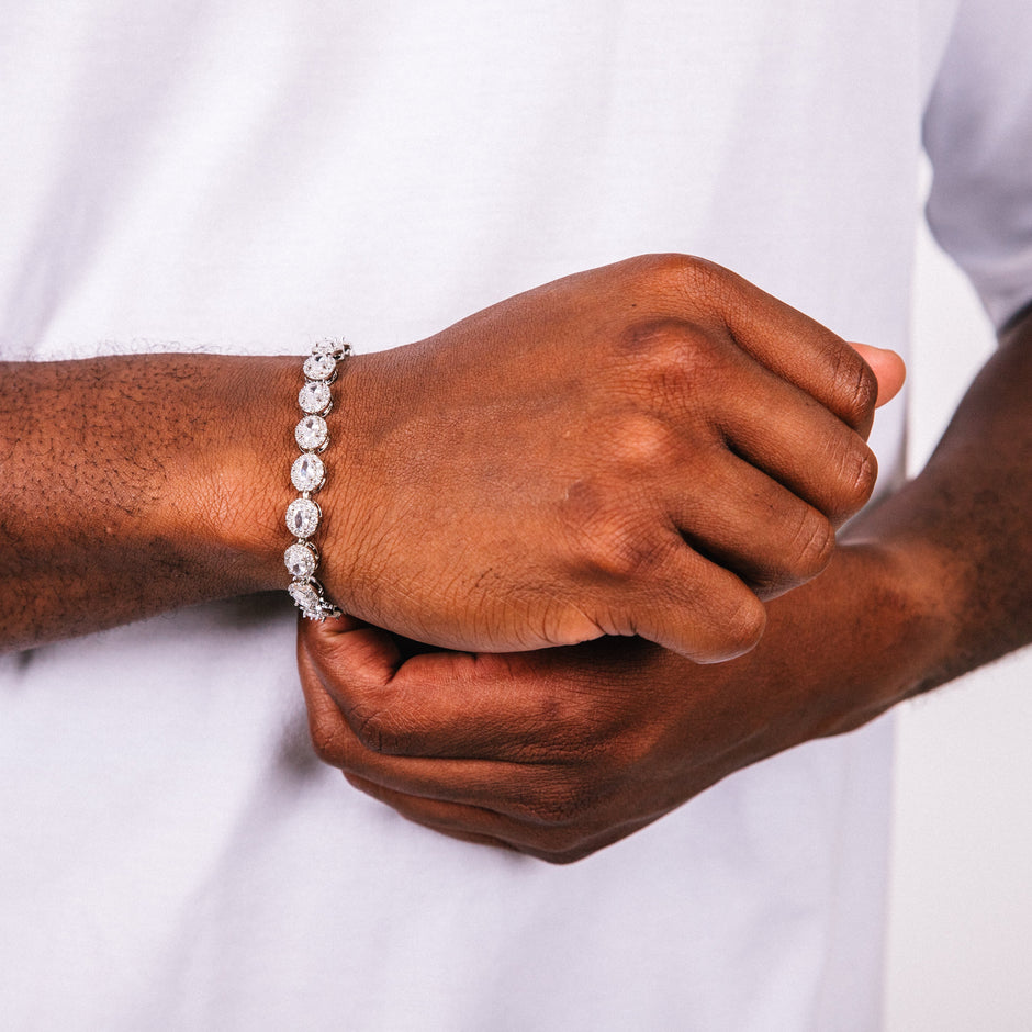 Pulseira Masculina Corte Halo Glacé