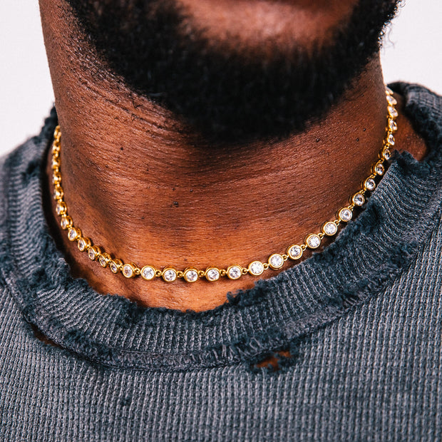 Corrente Masculina Glacé Cristallo (Ouro)