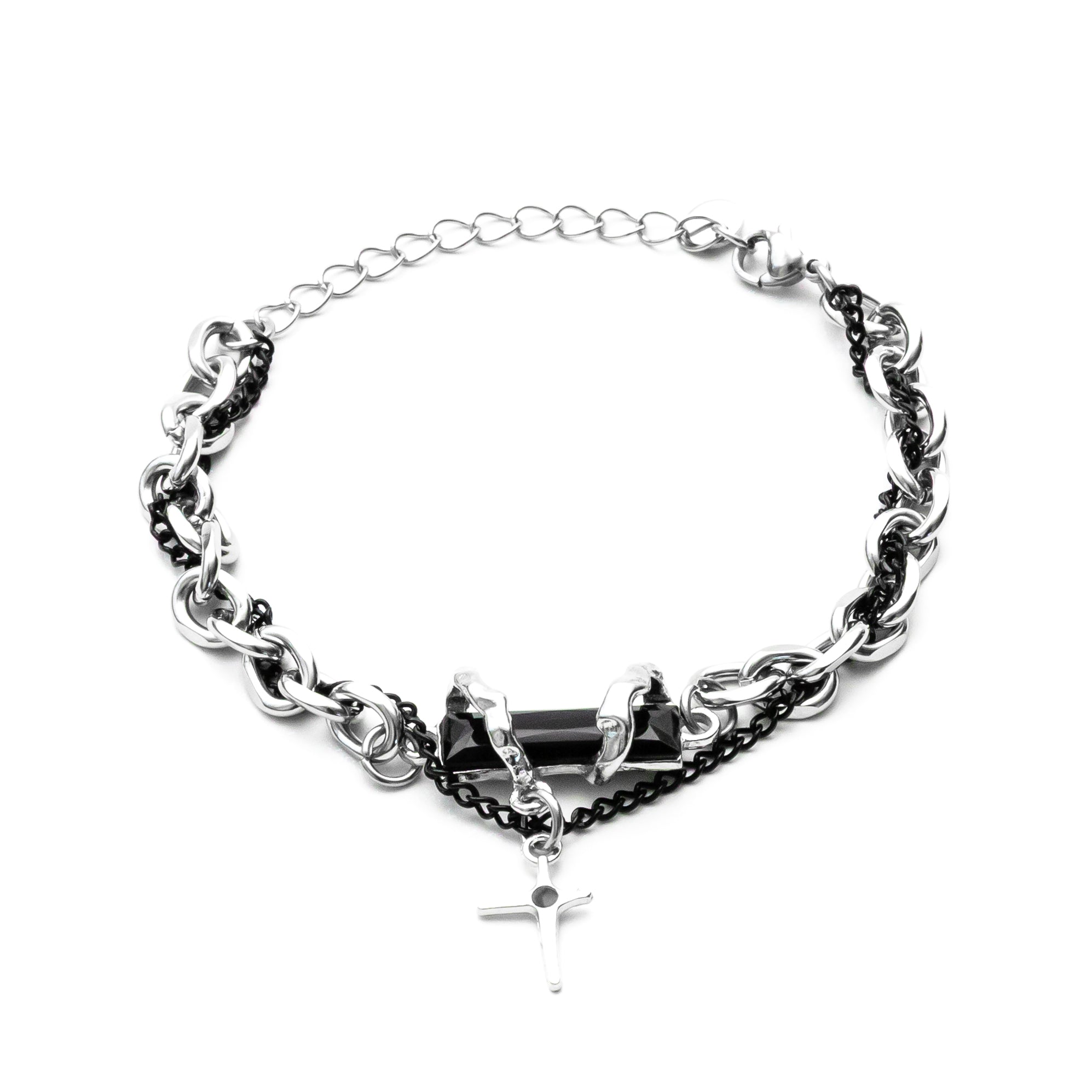 Pulseira Black Crucifixion - Convicção Sombria