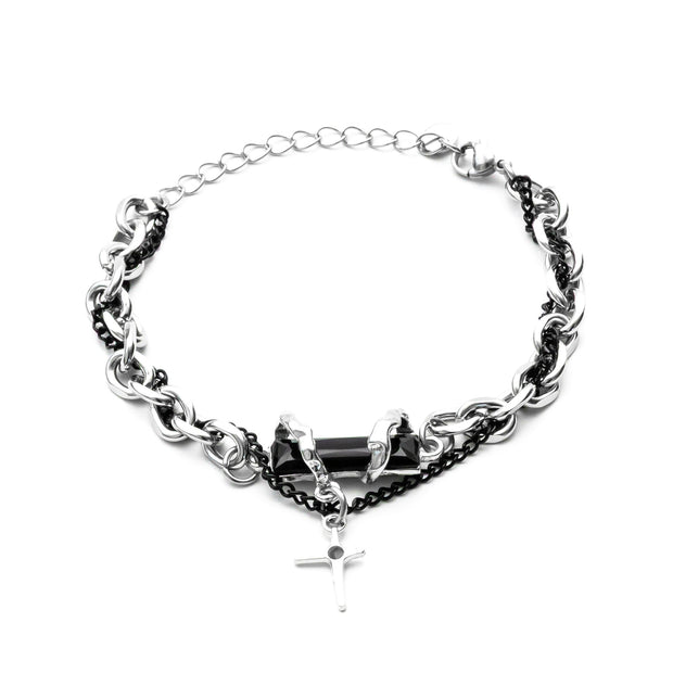 Pulseira Black Crucifixion - Convicção Sombria