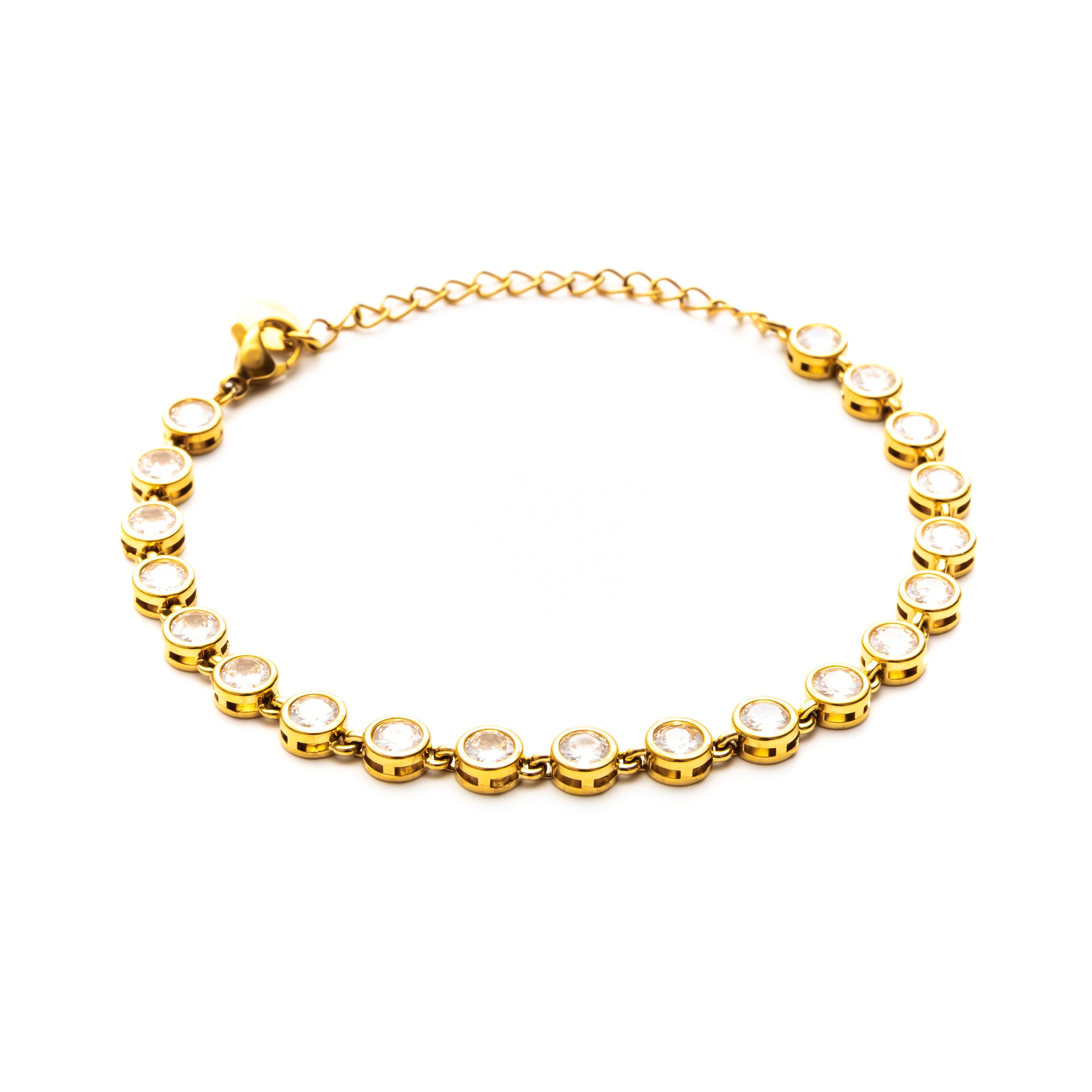 Pulseira Masculina Glacé Cristallo (Ouro)