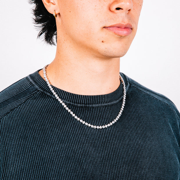 Corrente Masculina Reign (Prata)