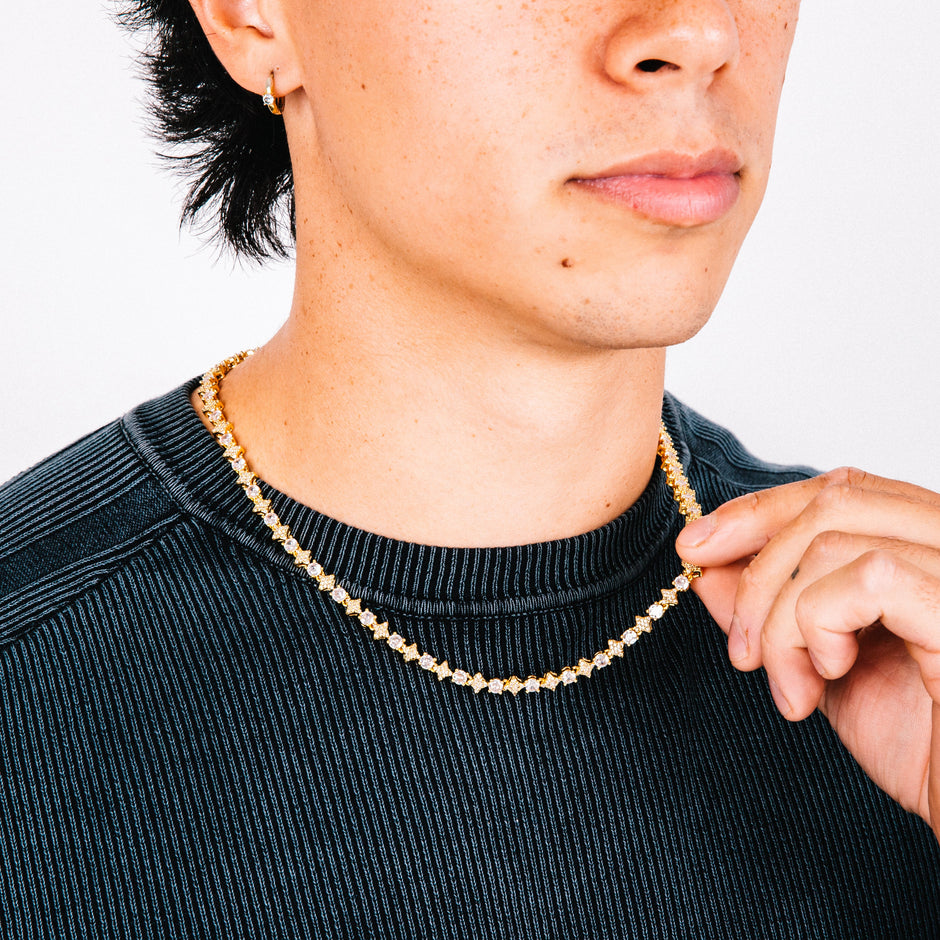 Corrente Masculina Reign (Ouro)