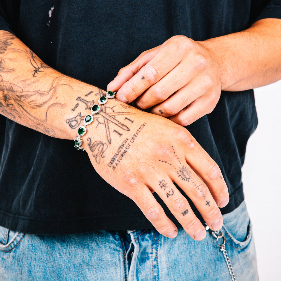 Pulseira Masculina Lacrima Verde