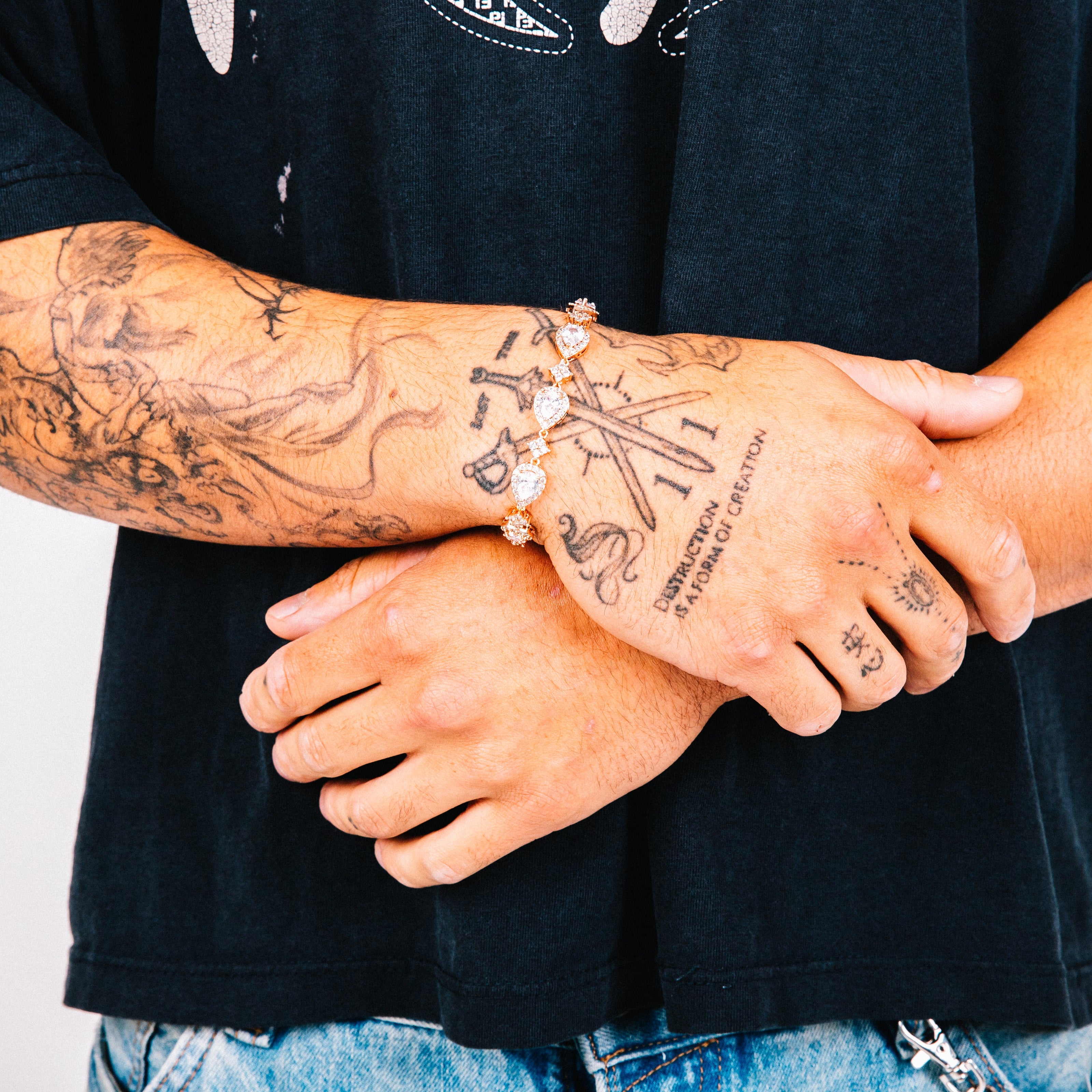 Pulseira Masculina Zaffiro (Ouro Rosa)