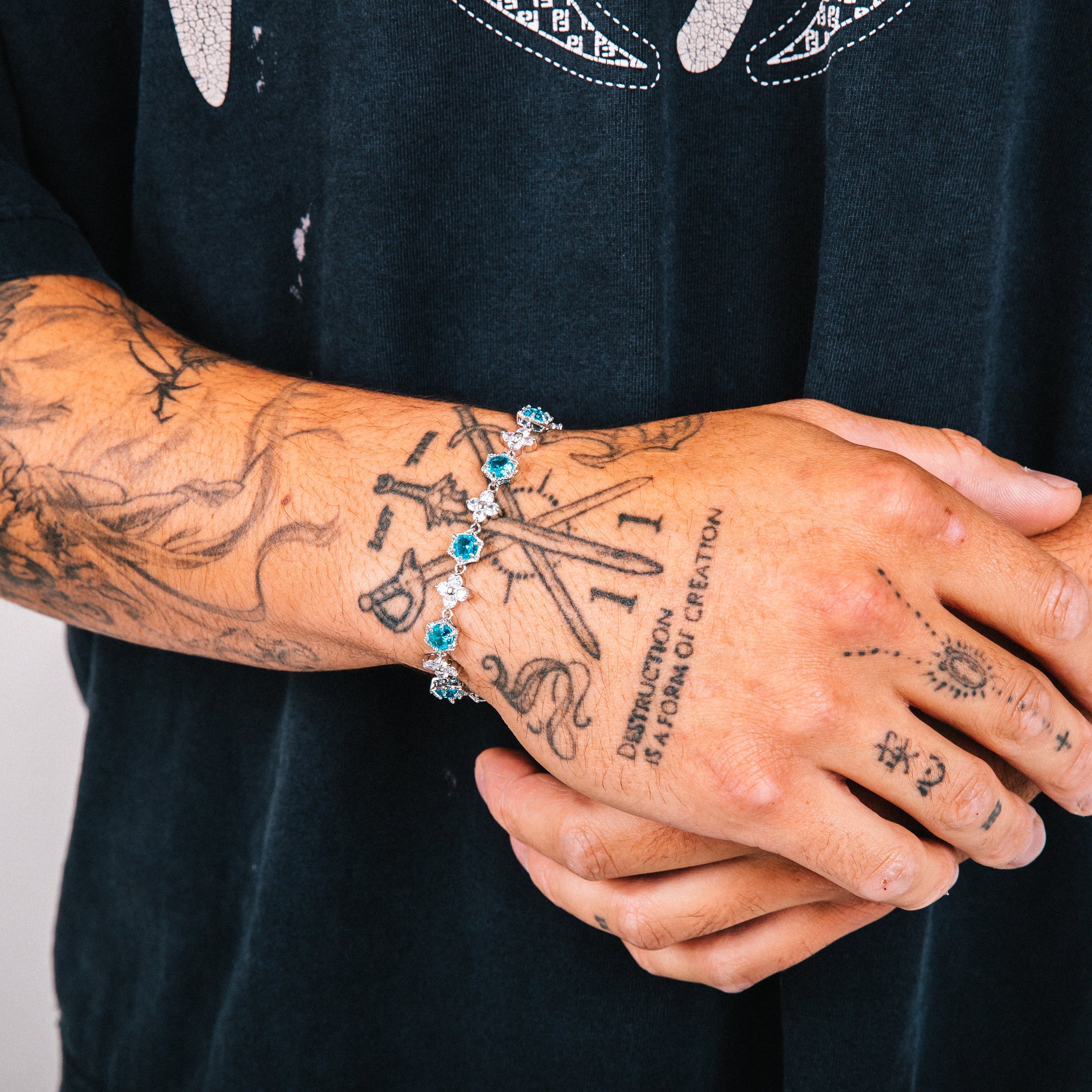 Pulseira Masculina Pioggia (Azul)