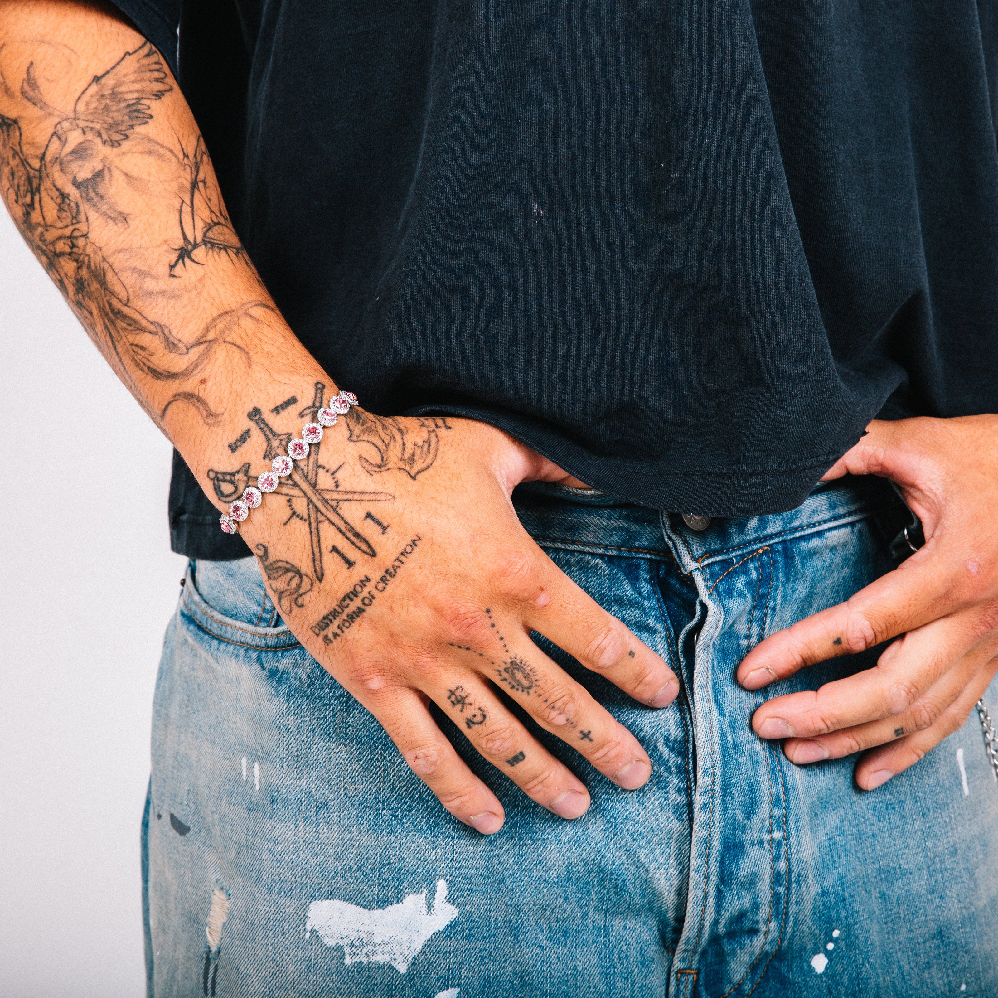 Pulseira Masculina Gioiello (Rosa Pink)