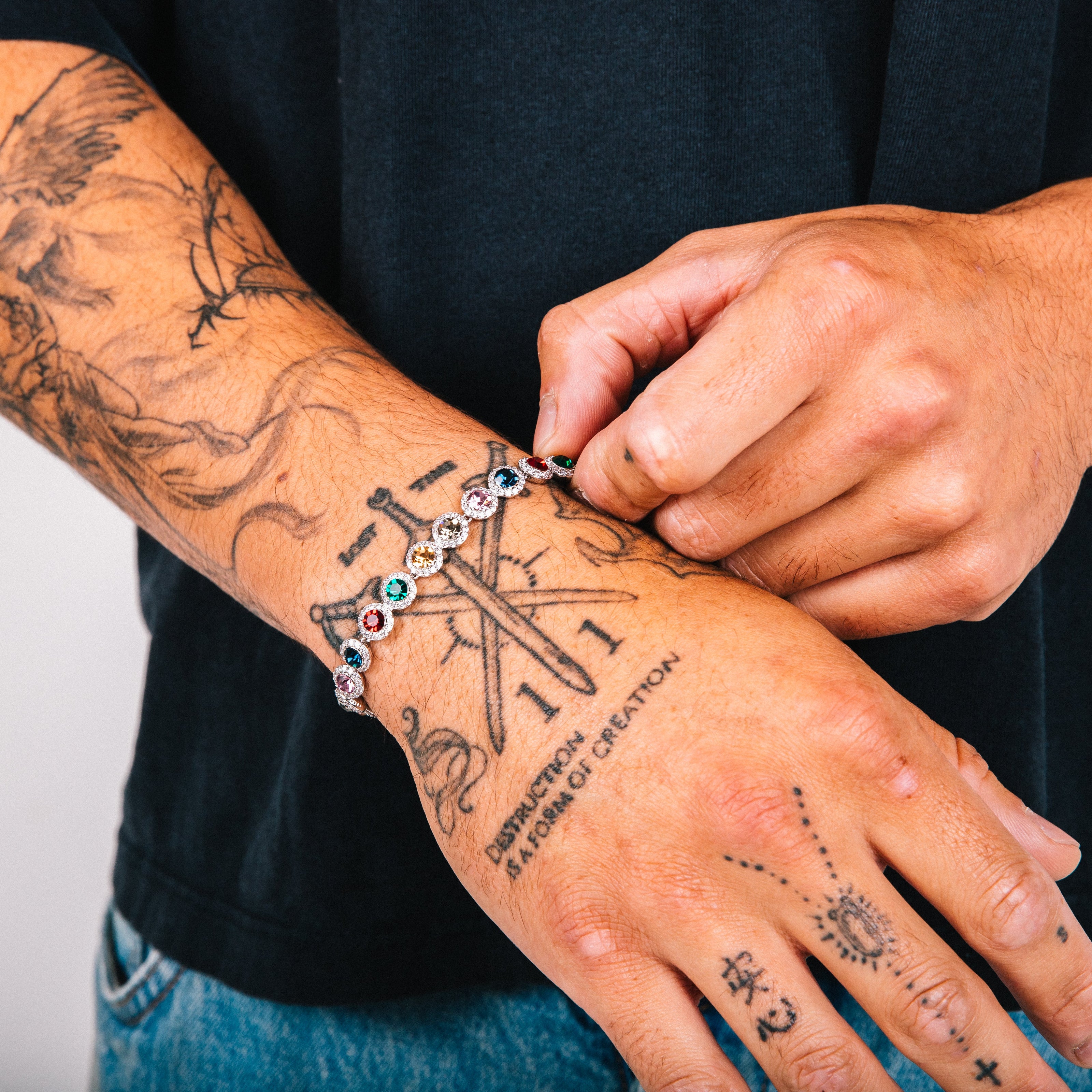 Pulseira Masculina Gioiello (Arco-íris)