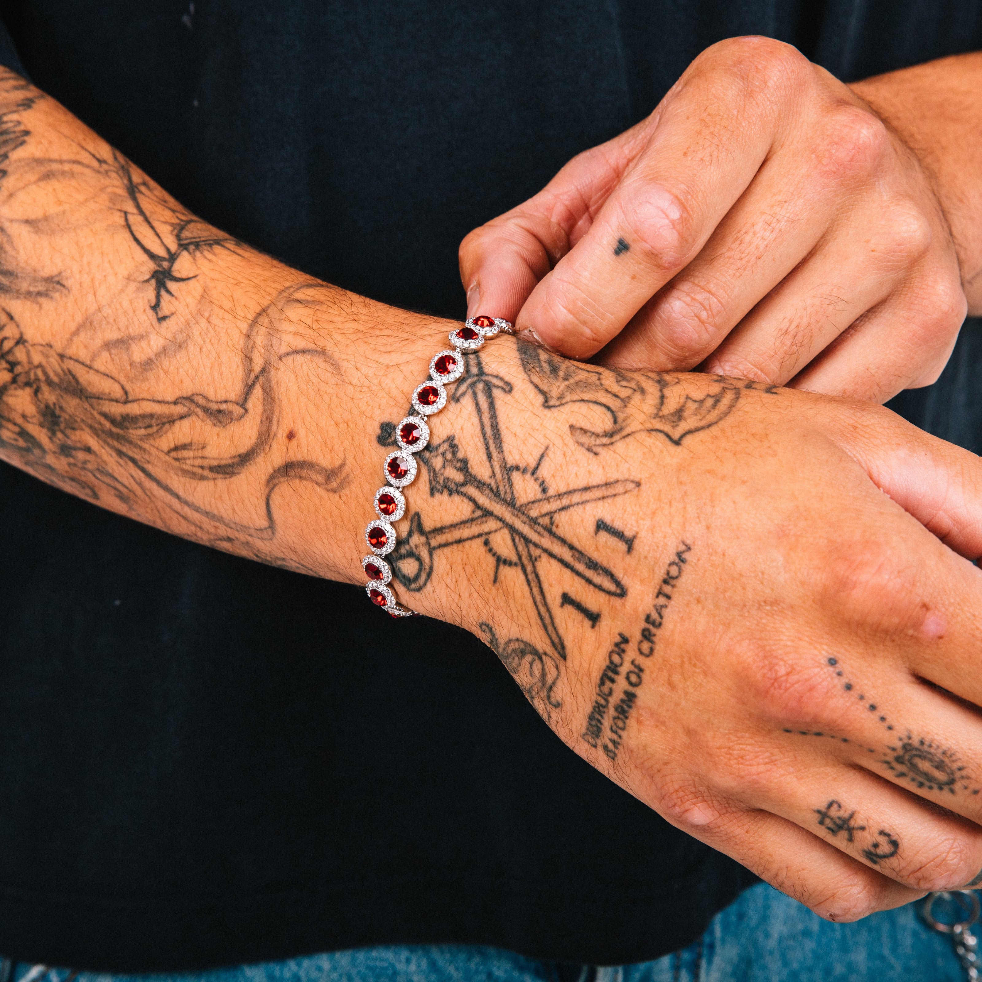 Pulseira Masculina Gioiello (Vermelho)