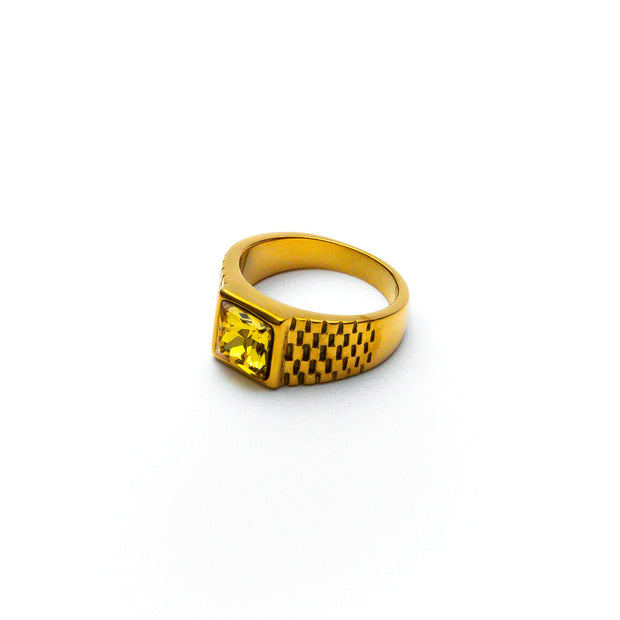 Anel Masculino Relix Amarelo (Ouro)