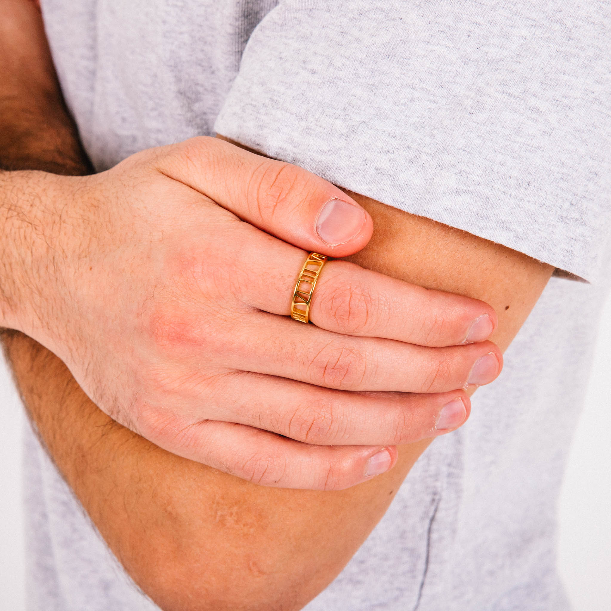 Anel Masculino Crono Roman (Ouro)