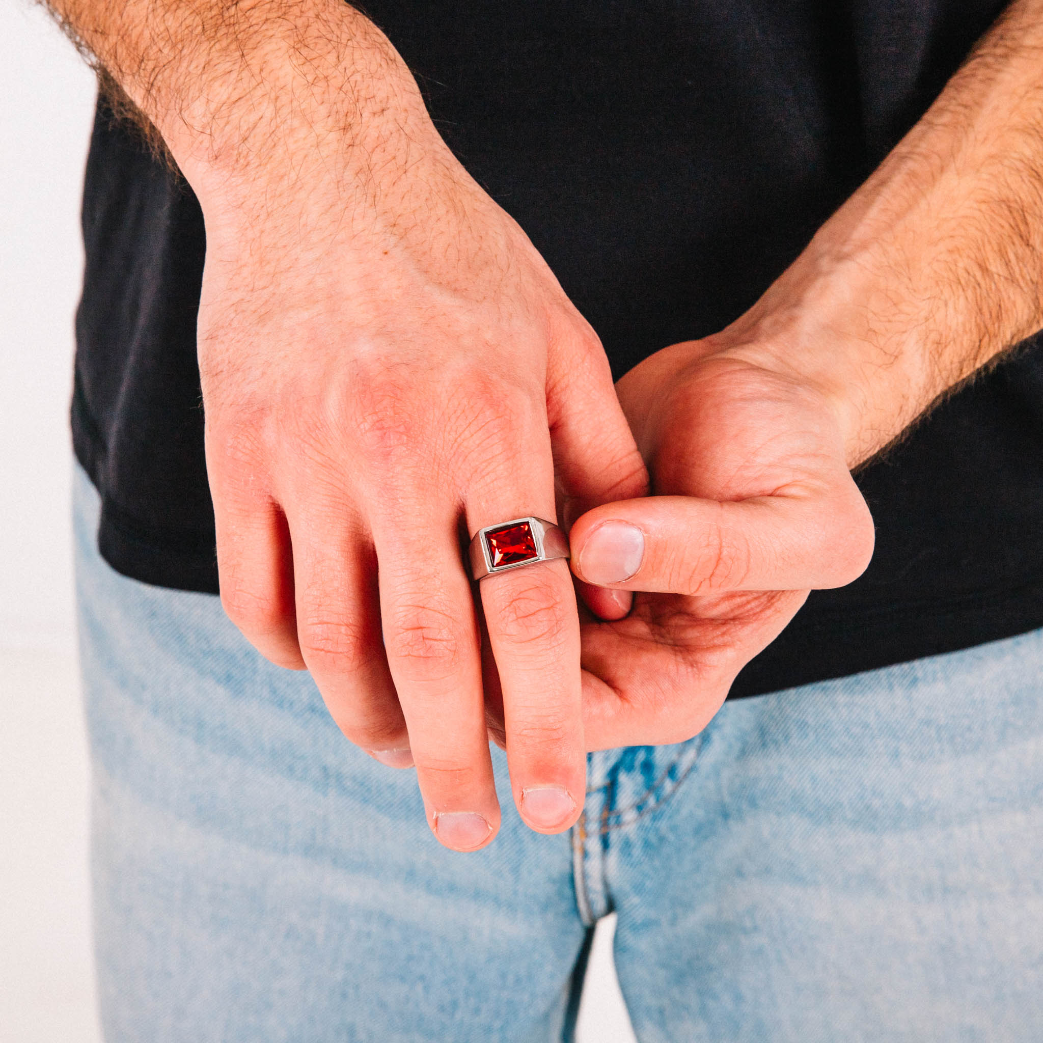 Anel Masculino Opium Vermelho