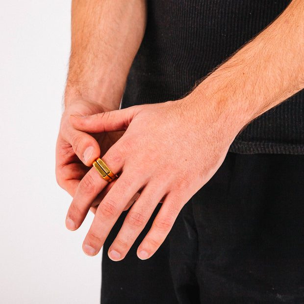 Anel Masculino Vesper (Dourado)