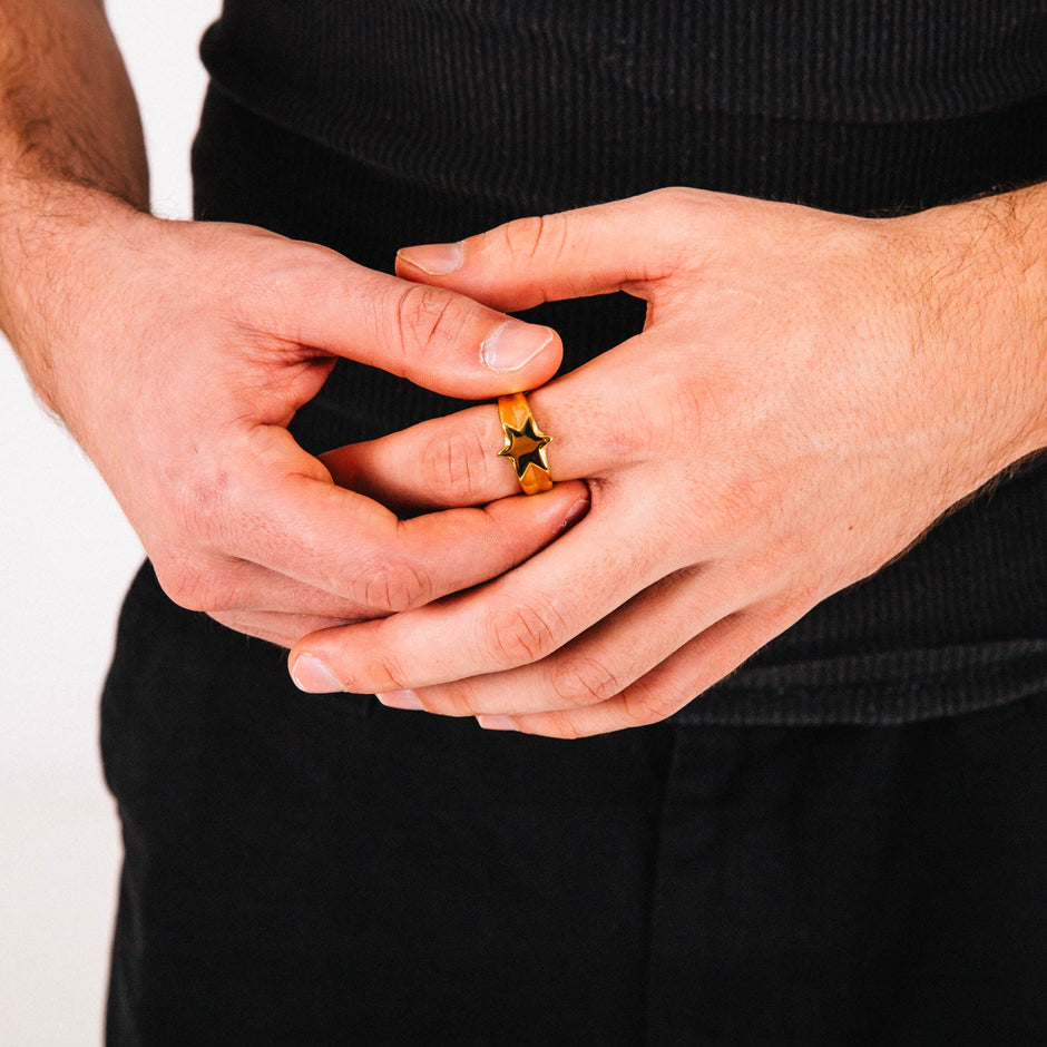 Anel Masculino Stella (Ouro)