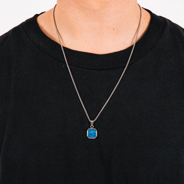 Colar Masculino Ícone Azul