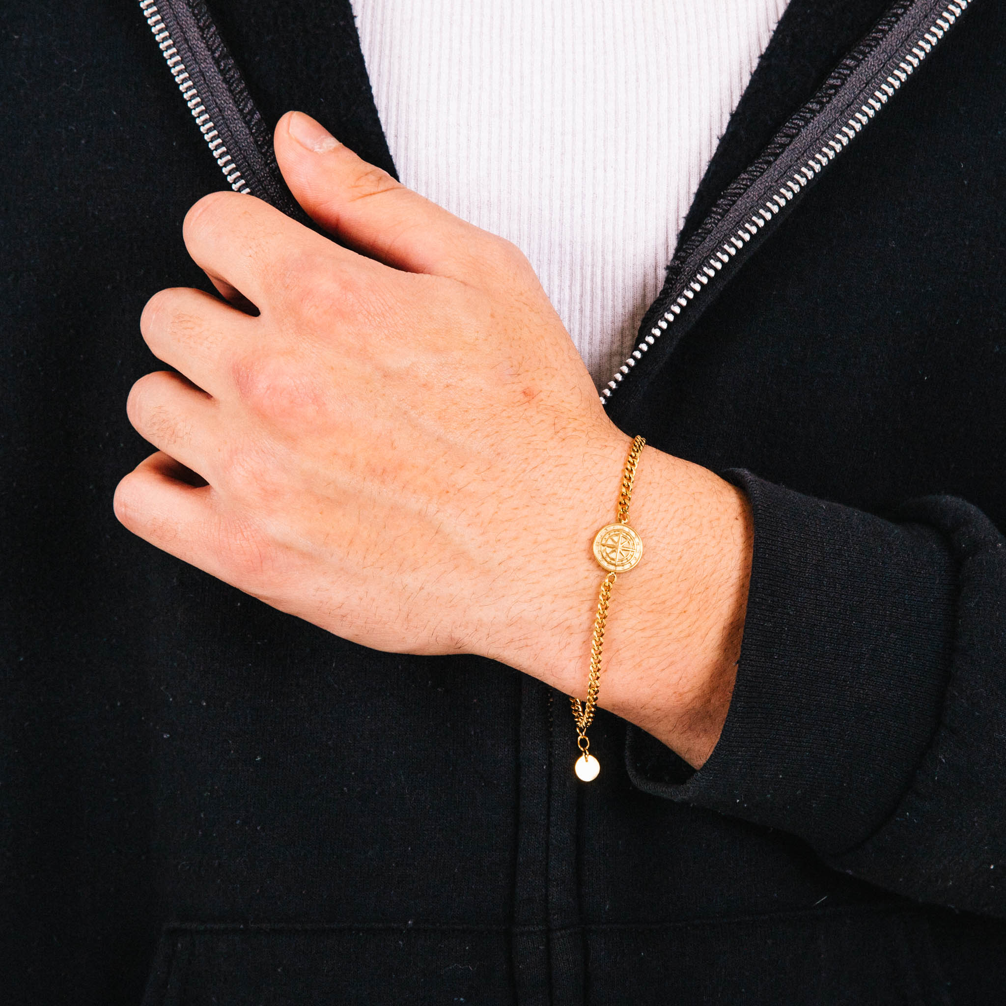 Pulseira Masculina Navegador (Ouro)