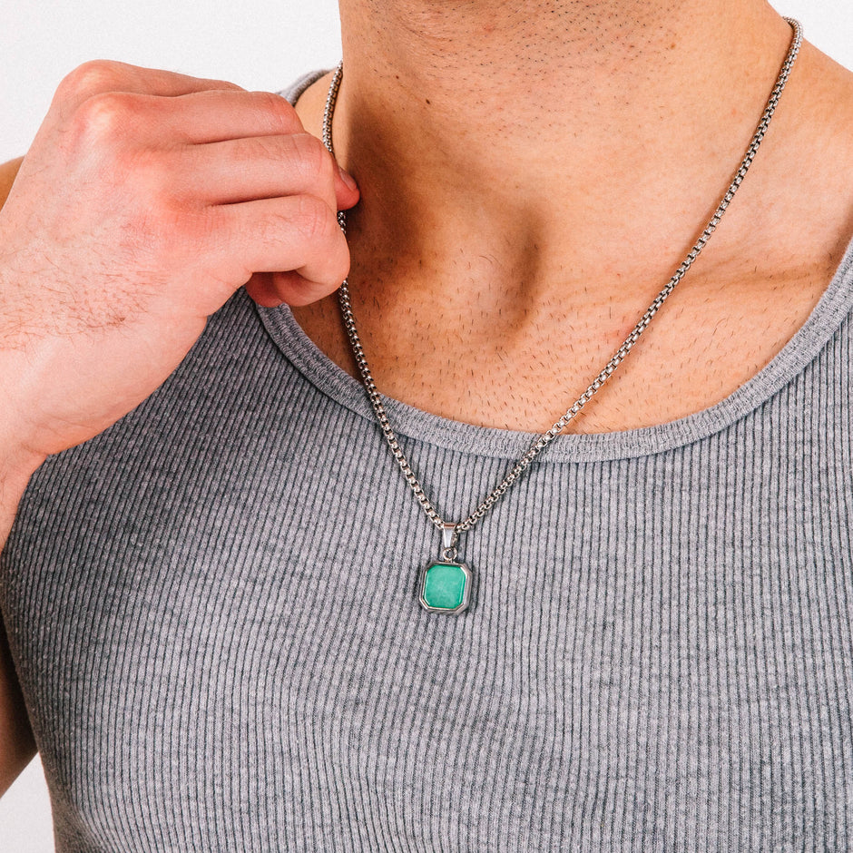 Colar Masculino Ícone Verde