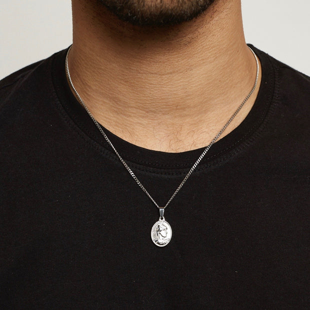 Colar Masculino Pingente Centurião - Prata