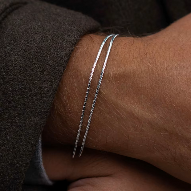 Pulseira Minimalista Corrente Quadrada - 1.4 mm