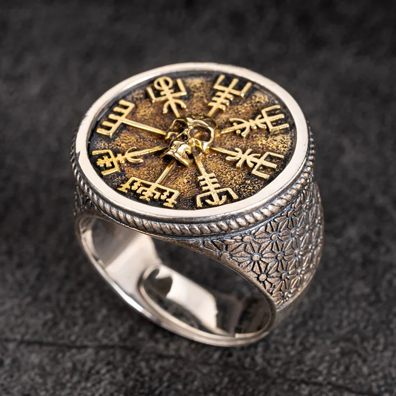 Anel Masculino Crânio Viking – Prata 925