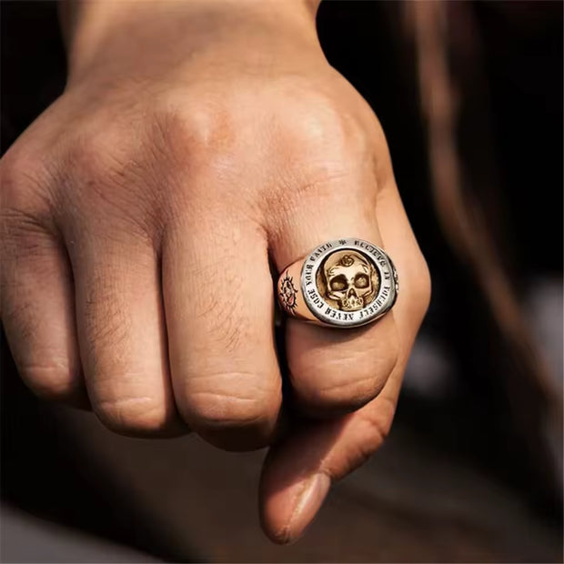 Anel Masculino Caveira Fantasma