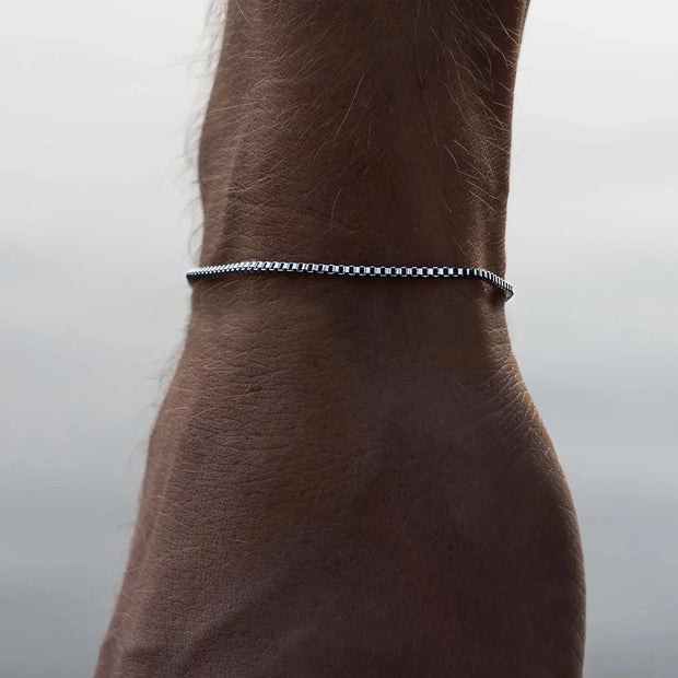 Pulseira Minimalista Corrente Box - 1.5 mm