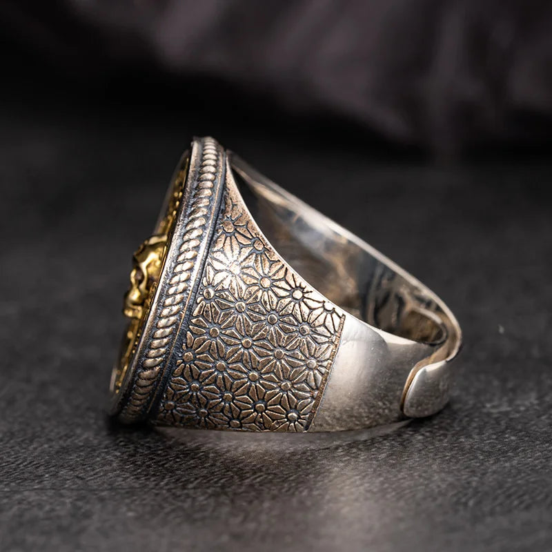 Anel Masculino Crânio Viking – Prata 925