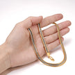 Corrente Masculina Dual Chain Dourada - 6mm