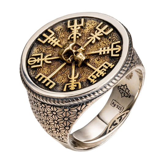 Anel Masculino Crânio Viking – Prata 925
