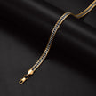 Corrente Masculina Dual Chain Dourada - 6mm