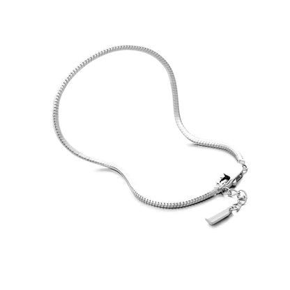 Pulseira Minimalista Corrente Octogonal - 1.4 mm