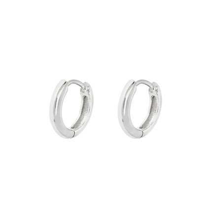 Brinco Masculino de Argola Prata - 13mm