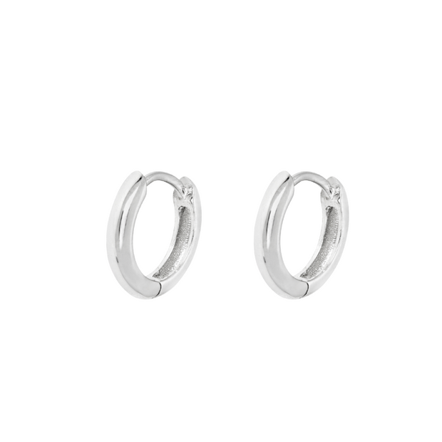 Brinco Masculino de Argola Prata - 13mm