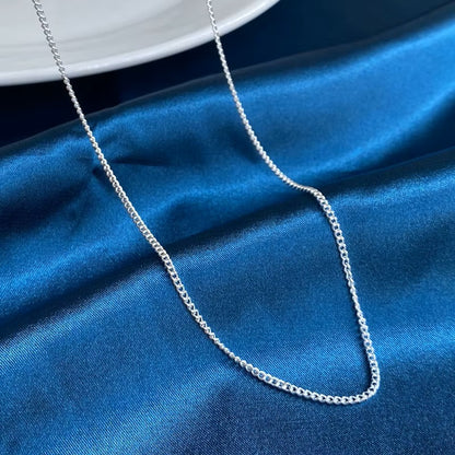 Corrente Masculina Cubana Miami Prata - 2mm