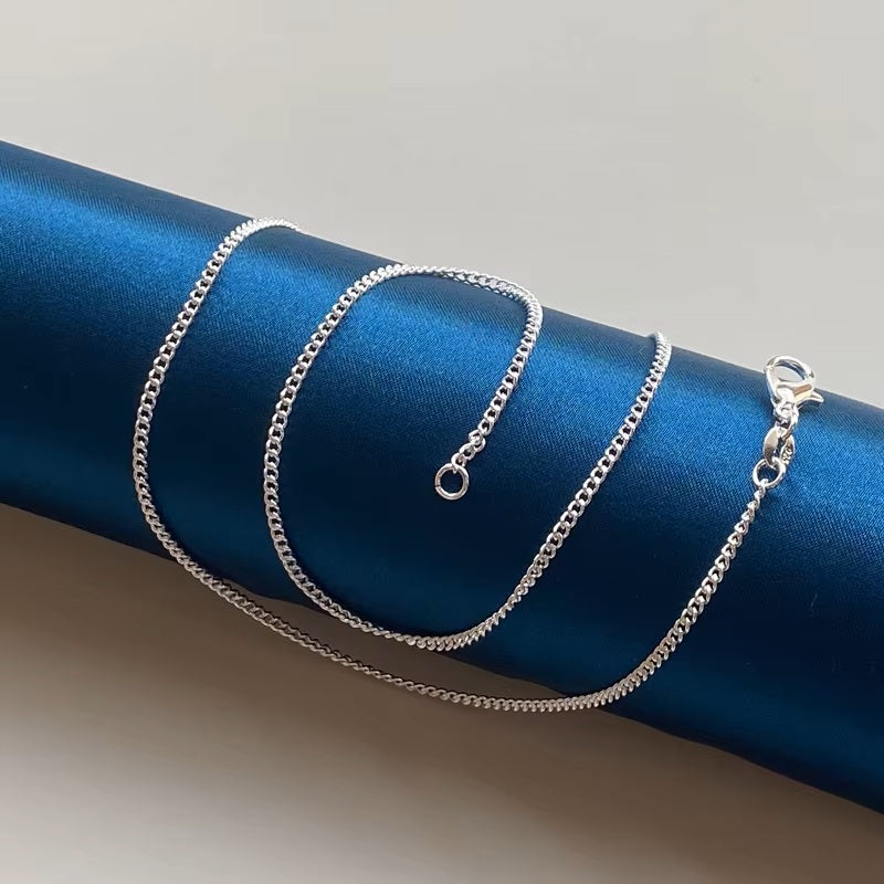 Corrente Masculina Cubana Miami Prata - 2mm