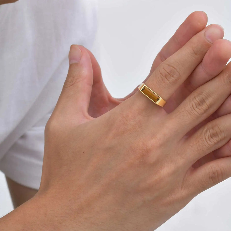 Anel Masculino Elementum Gold