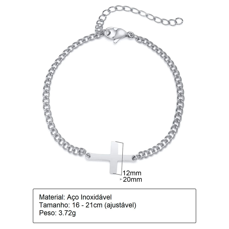 Pulseira Masculina Cruzada