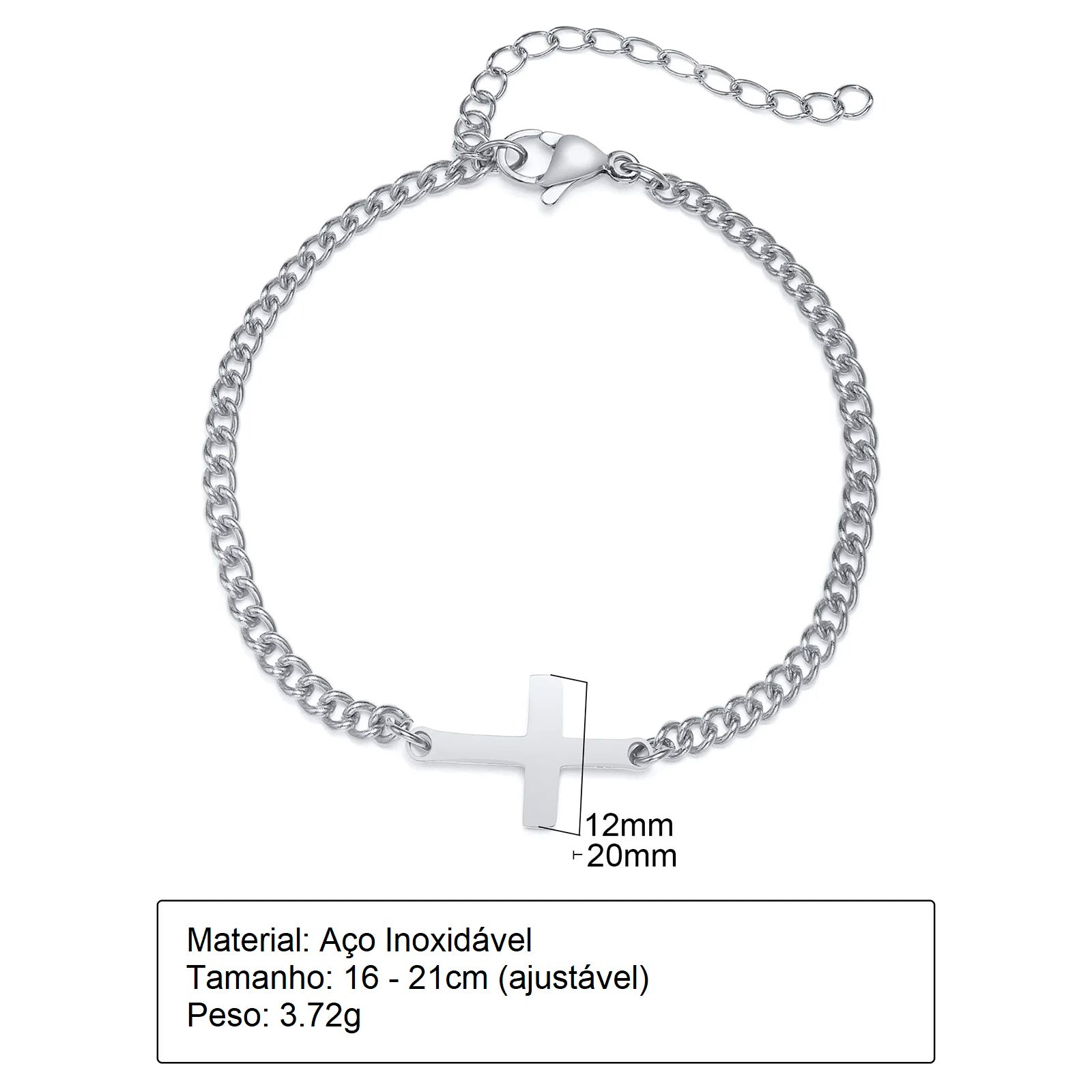 Pulseira Masculina Cruzada