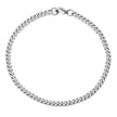 Pulseira Masculina Corrente Cubana Prata - 3MM