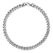 Pulseira Masculina Corrente Cubana Prata - 5MM