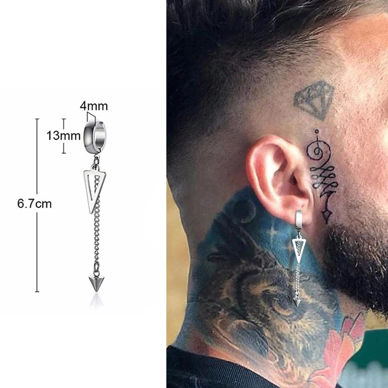 Brinco de Pressão Masculino de Corrente Longa