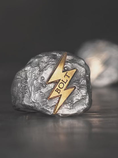 Anel Masculino Raio de Zeus – Prata 925