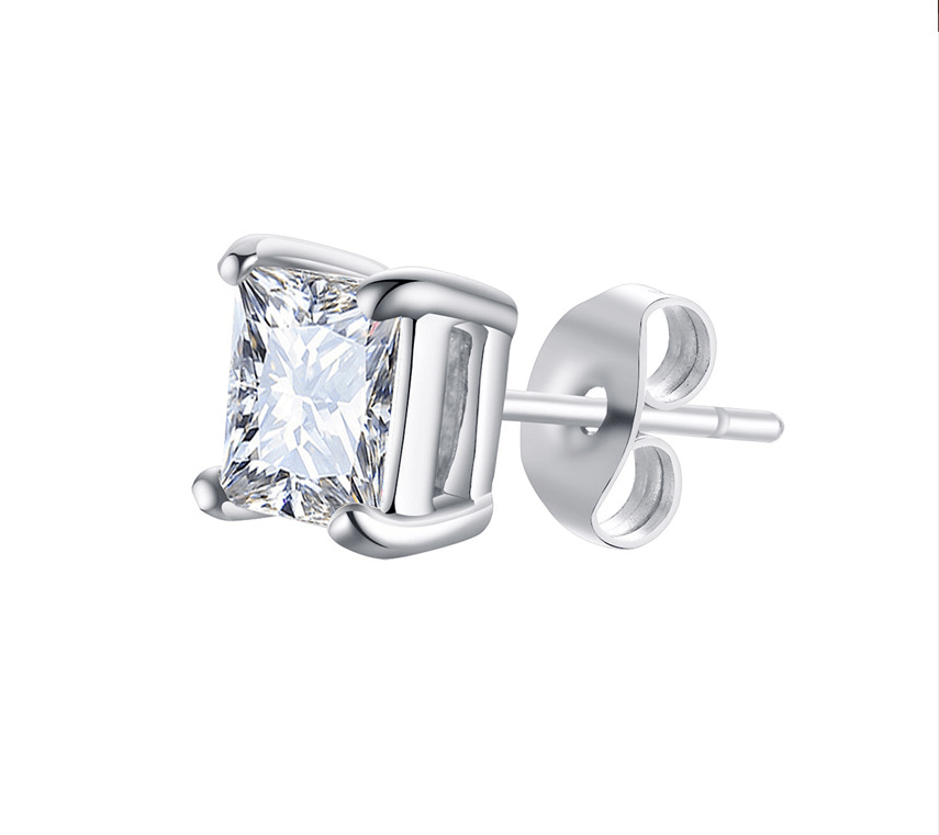 Brinco Masculino Quadrado de Zincrônia - Loja Hey Dude