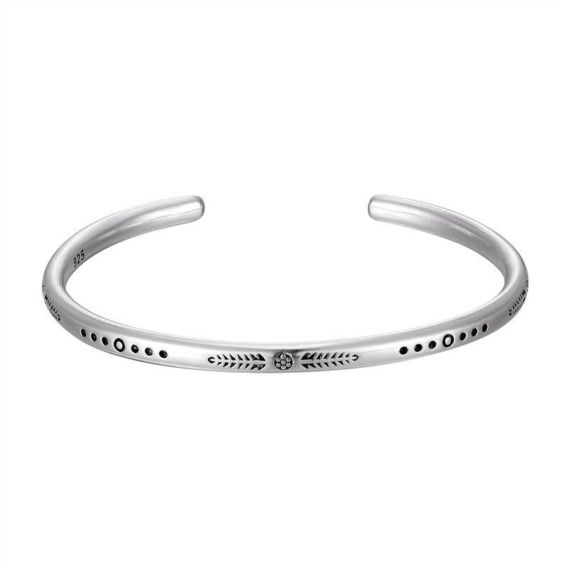 Conjunto de Pulseiras Budistas com Bracelete em Prata Tibetana - Amizade - Loja Hey Dude