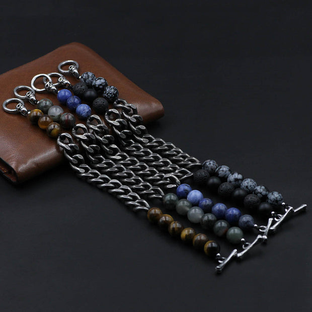 Pulseira Masculina Connect de Pedras Naturais - 8mm