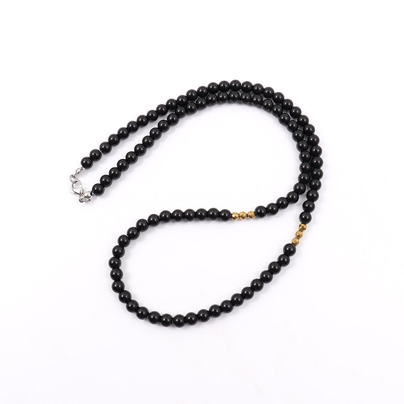 Colar Masculino Multicolor de Pedras Naturais - 6mm